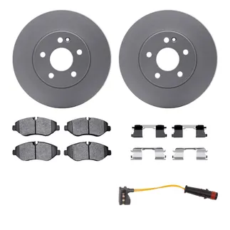 R1 Concepts WDXS1-63123 Brake Rotors - Carbon Coated W/ Sup Dty Pads